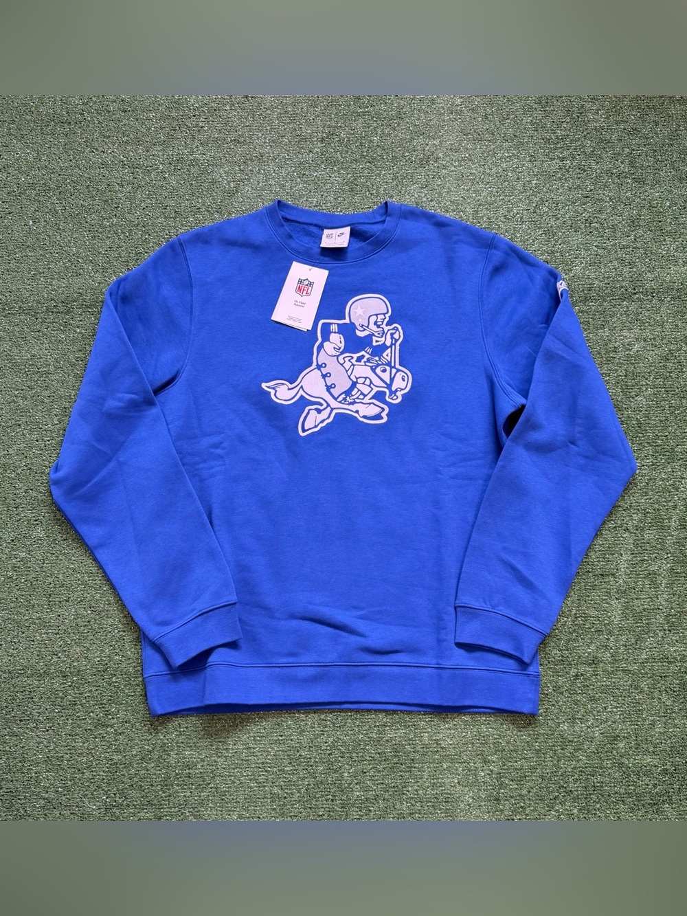 NFL Dallas Cowboys Nike 2025 Rewind Club Pullover Sweatshirt - Blue Large